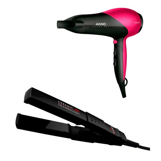 Imagem de Secador Cabelo Arno Power 127V + Prancha Gama Mini Ceramic