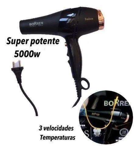 Secador Cabelo Borren 5000w Profissional Salon Coolshot110v Menor preço em Secador Cabelo Borren 5000w Profissional Salon Coolshot110v