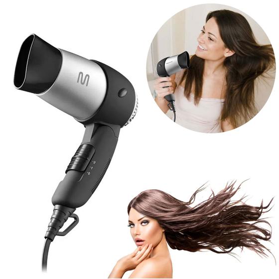 Imagem de Secador Cabelo Portátil Viagem 1200w Bivolt Original