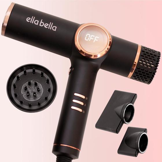 Imagem de Secador de Cabelo ELLA BELLA Professional Ionic - Com Difusor