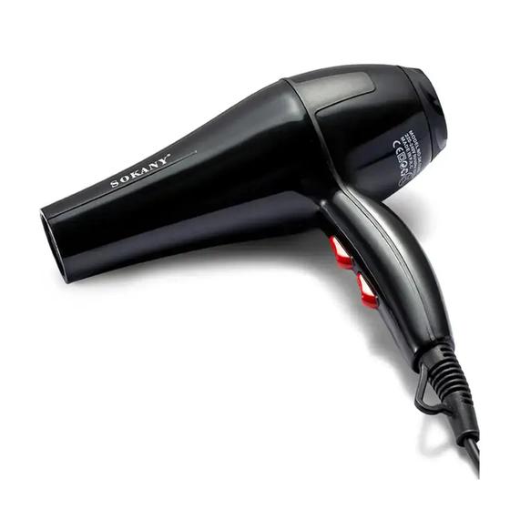 Imagem de Secador de cabelo escova cachos com 2 velocidades e configurações de calor cabeleleira salão bivolt