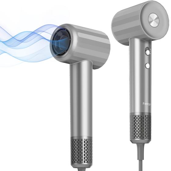 Imagem de Secador de Cabelo Fentgo Ionic High Speed - Motor Sem Escova - Cinza