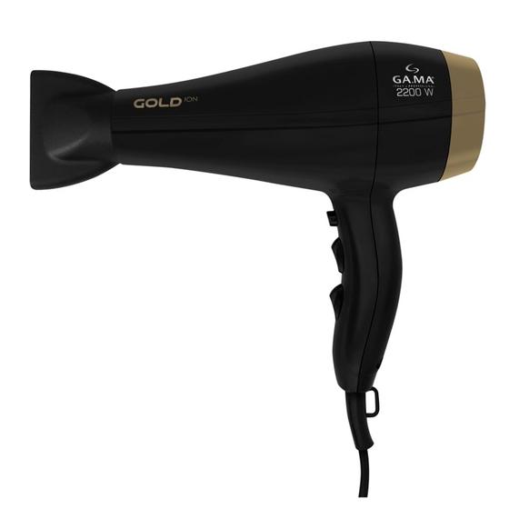 Imagem de Secador de Cabelo Gama Gold Ion com 02 Velocidades e 2200W Preto - SECGOLDION