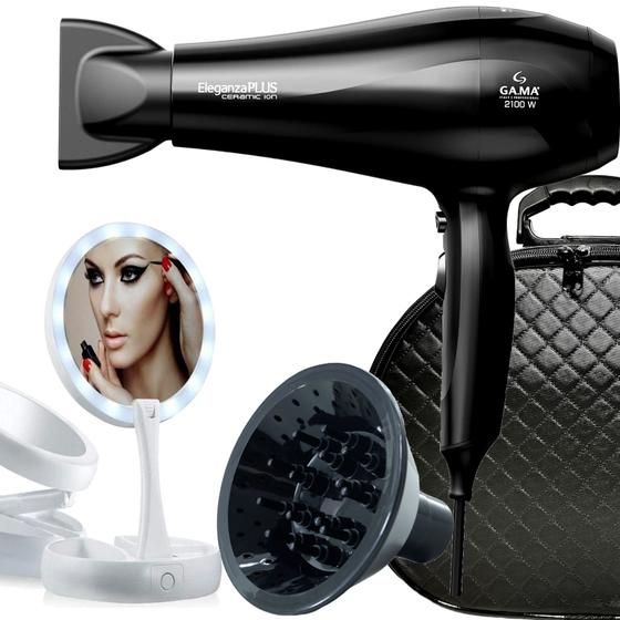Secador De Cabelo Gama Italy 2100w Ions Ar Quente Frio