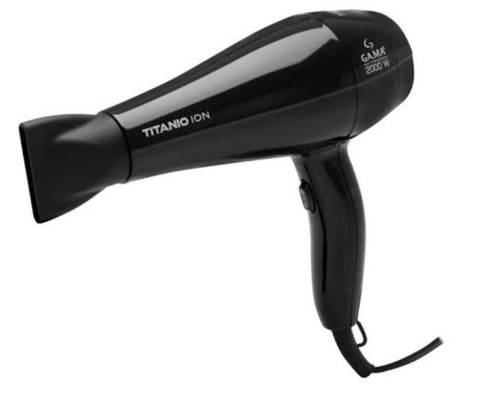 Imagem de Secador de Cabelo Gama Italy Titânio Ion - Preto 2000W 2 velocidades