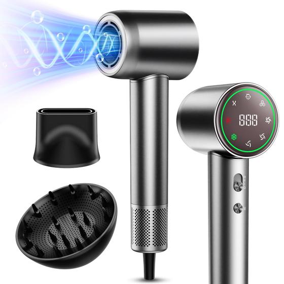 Imagem de Secador de Cabelo Guowo Profissional - 160000 RPM - Iônico - Alta Velocidade