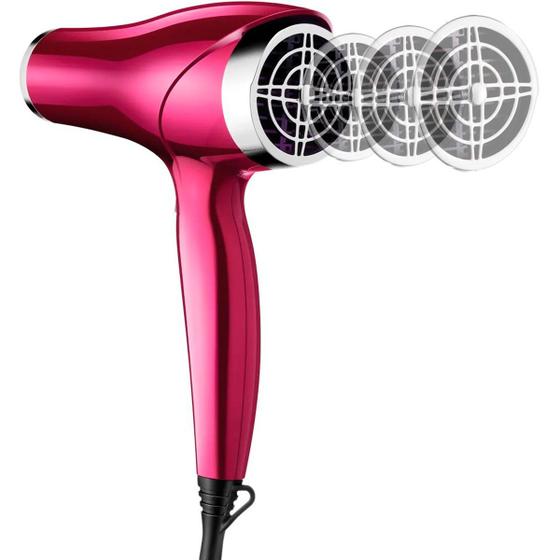 Imagem de Secador de Cabelo Mondial Chrome Pink SC-36 - 2000W - 110V - Rosa