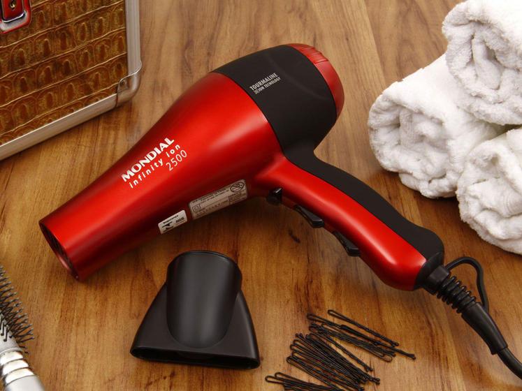 Secador de Cabelo Mondial Infinity 2500 SC 12 - com Íons 1900W 2 Velocidades Menor preço em Secador de Cabelo Mondial Infinity 2500 SC 12 - com Íons 1900W 2 Velocidades