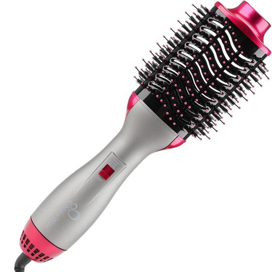 Imagem de Secador de Cabelo NewWay 1000W com Escova Rotativa - Proteção contra Superaquecimento