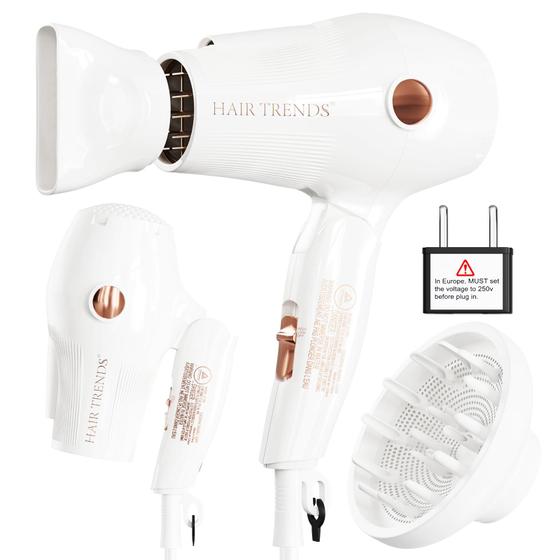 Imagem de Secador de Cabelo Portátil Mini Hair Trends - 1200W com Difusor