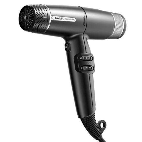 Imagem de Secador de Cabelo Profissional Ga.Ma Italy iQ Lite Black Motor Brushless 1500W Tecnologia Oxy-Active Preto 127V