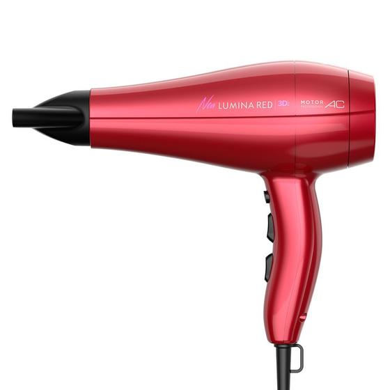 Imagem de Secador de cabelo profissional gama new lumina red 3d 2200w - 220v