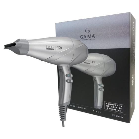 Secador de cabelo profissional gama sensi 4d therapy 2500w moon - bivolt -  Ga.ma - Secador de Cabelo Profissional - Magazine Luiza