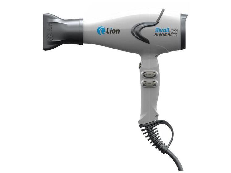 Imagem de Secador de Cabelo Profissional Lion Bivolt - Automático Branco com Íons 2100W 2 Velocidades