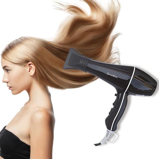 Imagem de Secador de Cabelo Profissional Potente Portátil 1800W 110/220V 2 Velocidades