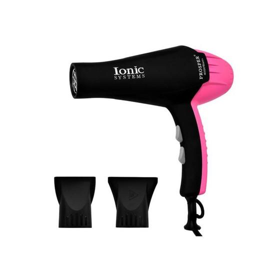 Imagem de Secador de Cabelo Profissional Prosper P 6800 Ion 110V - Cor Preta e Rosa