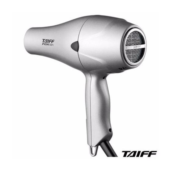 Imagem de Secador de cabelo profissional taiff fox ion prata 2000w - 220v