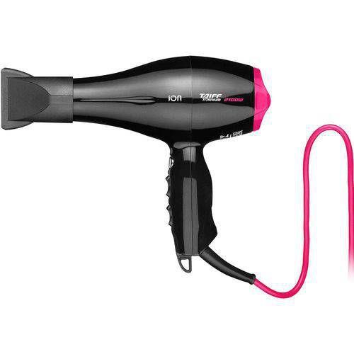 Imagem de Secador de cabelo profissional taiff titanium colors ion pink 2100w - 127v