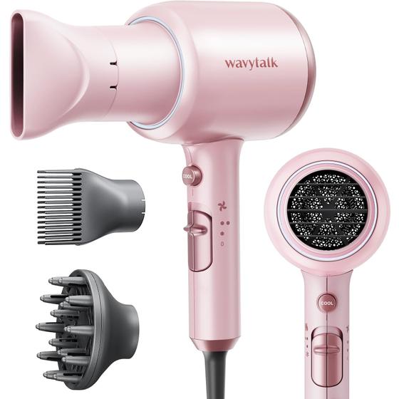 Imagem de Secador de Cabelo Profissional Wavytalk 1875W com Difusor - Rosa