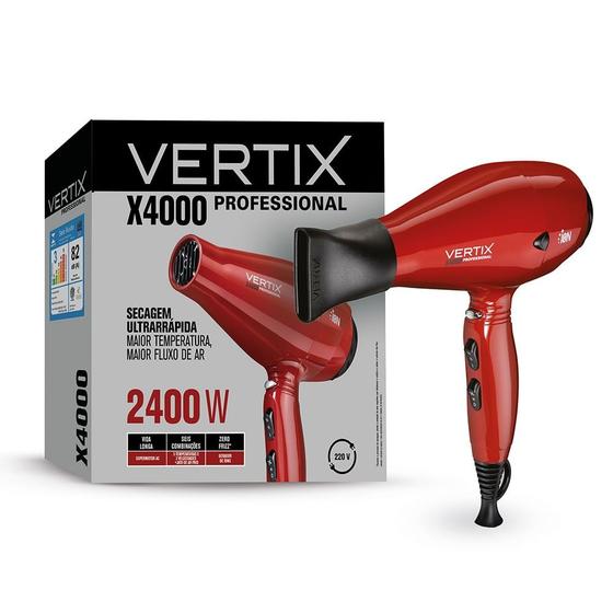 Imagem de Secador de Cabelo Profissional X4000 2400W/ 220V Vertix