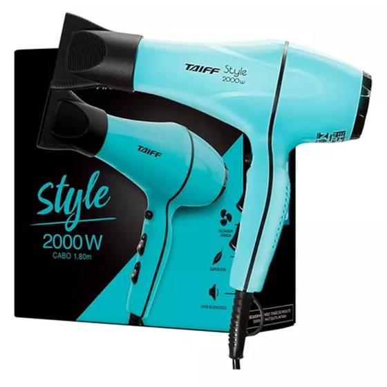 Imagem de Secador De Cabelo Taiff Style Azul Tiffany 2000W 220V