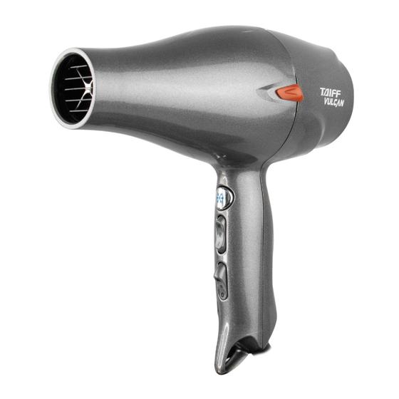 Imagem de Secador de Cabelo Taiff Vulcan - 2500W - 220V - Cinza e Laranja