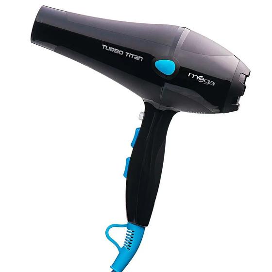 Secador de Cabelo Turbo Titan 2200W MEGA Profissional Menor preço em Secador de Cabelo Turbo Titan 2200W MEGA Profissional