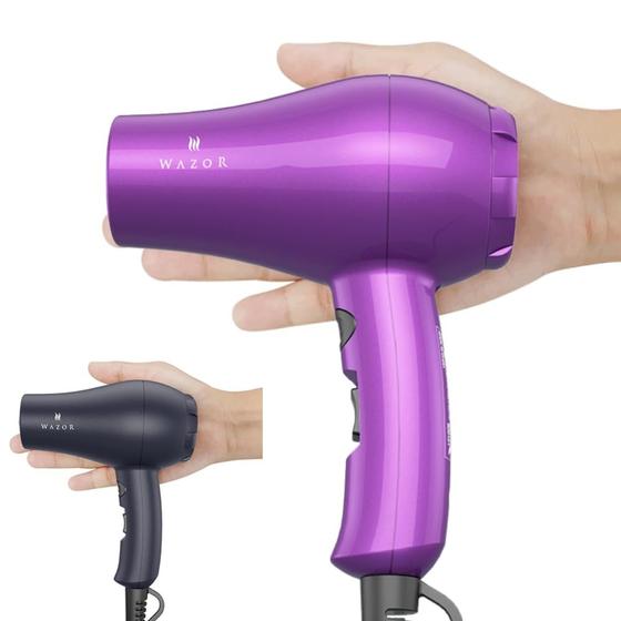 Imagem de Secador de Cabelo Wazor Mini Leve 1000W Iônico com Concentrador