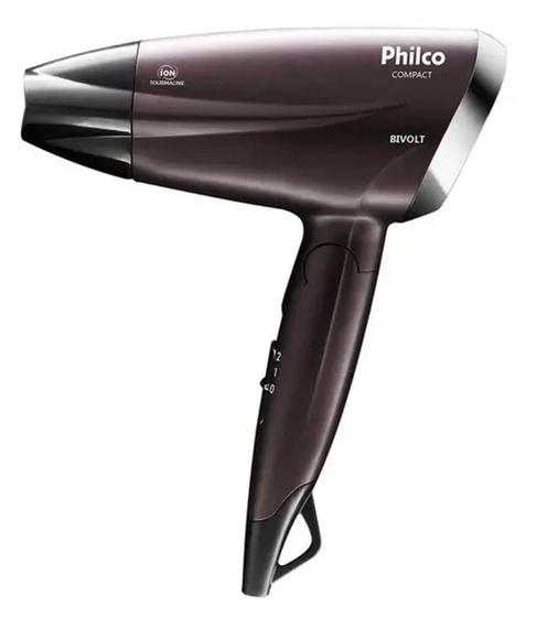 Secador de Cabelos Philco Compact - Bivolt Menor preço em Secador de Cabelos Philco Compact - Bivolt