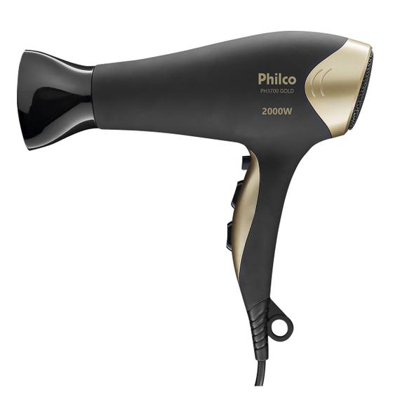 Imagem de Secador de Cabelos Philco PH3700 Preto Gold - 2000W 127V