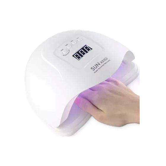 Imagem de Secador de unhas de manicure com lâmpada LED UV Super SUN X5 Plus 180W