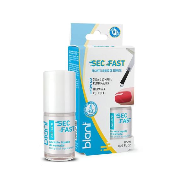 Imagem de Secante Rápido Esmaltes Sec Fast 3x1 Seca Como Mágica Blant