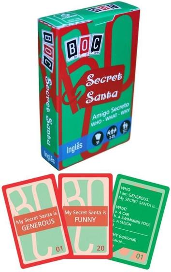 Imagem de Secret Santa - Amigo Secreto (Who - What - Why) - Box Of Cards - 51 Cartas - Boc 22