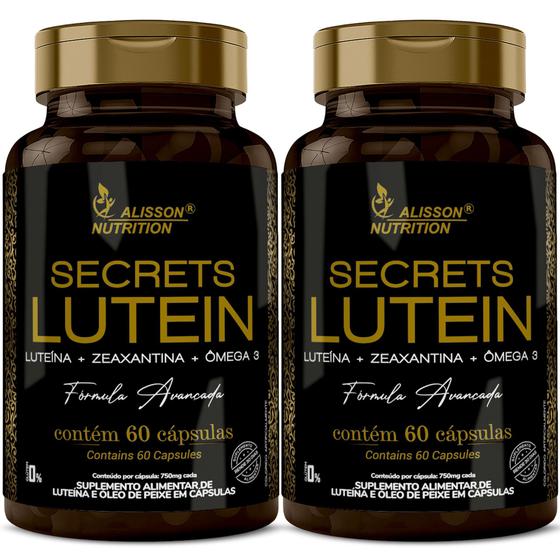 Secrets Lutein Luteína + Zeaxantina + Ômega 3 2x60cápsulas Alisson
