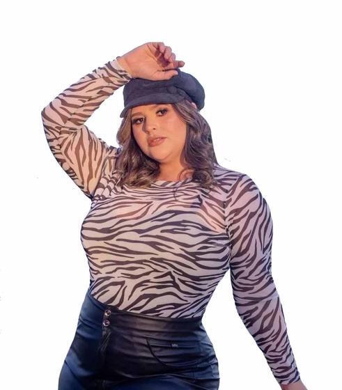 Imagem de Segunda Pele Blusa Animal Print Ref. 15624