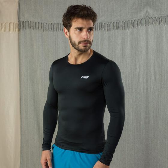 Imagem de Segunda pele masculina sol support warm preto (verão)