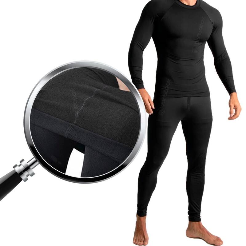 Segunda Pele Termica Conjunto Masculino Peluciado Frio Neve - Kit ...