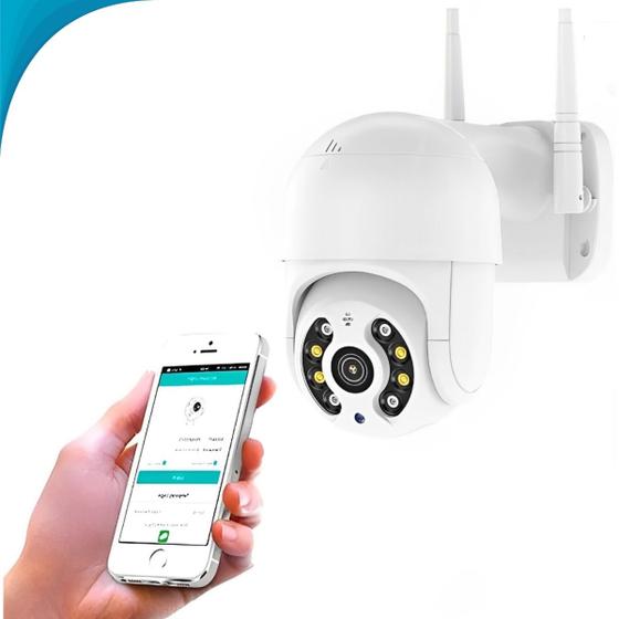 Segurança 360 WiFi Hd Externa Giratória Noturna - ZONNE Imagem de Segurança 360 WiFi Hd Externa Giratória Noturna