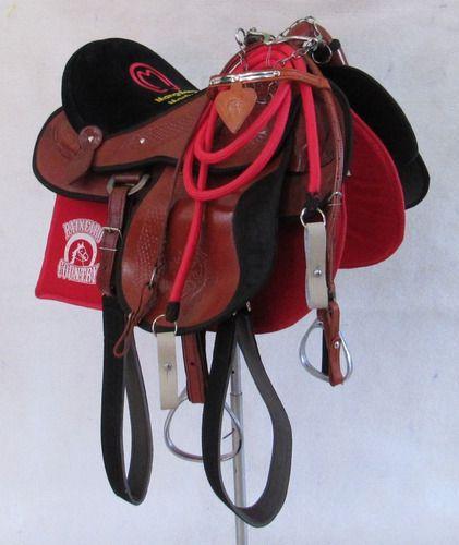 Imagem de Sela De Cavalo Havana Australiana Profissional Em Couro 16" Do Mangalarga