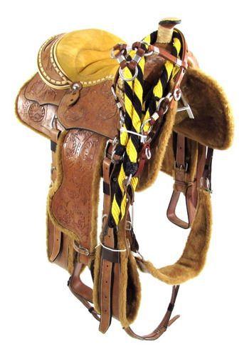 Imagem de Sela Prova De Laço Natural Com Rebaixos 16 Polegadas Team Roping
