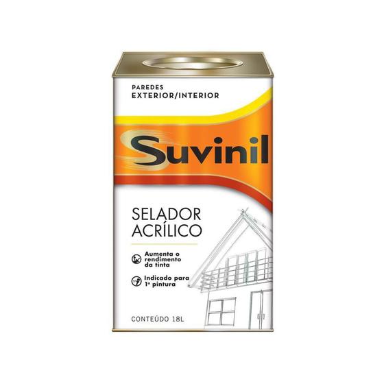 Selador Acrílica 18lts Suvinil Menor preço em Selador Acrílica 18lts Suvinil