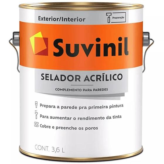 Imagem de Selador Acrílico Branco 3,6 Litros Premium Suvinil