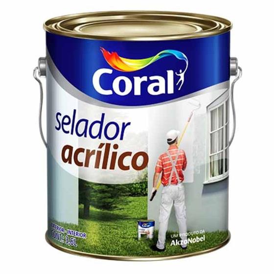 Selador Acrílico Coral 3,6L Menor preço em Selador Acrílico Coral 3,6L