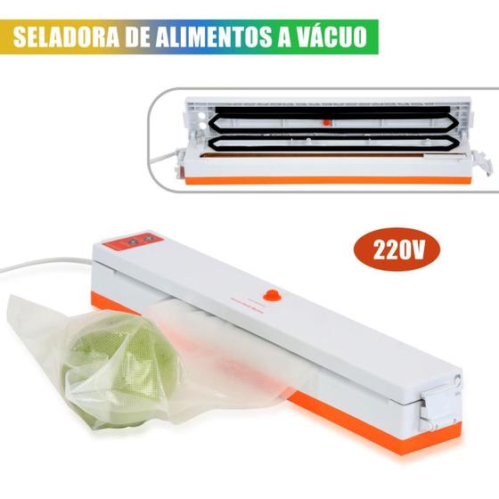 Imagem de Seladora Manual Embaladora Vácuo Portátil Doméstica 220V