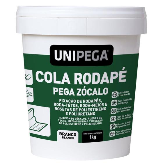 Imagem de Selante cola rodape branco unipega