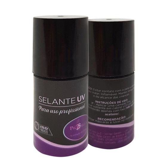 Imagem de Selante de unha Uv Piubella Top coat unhas de gel 10ml