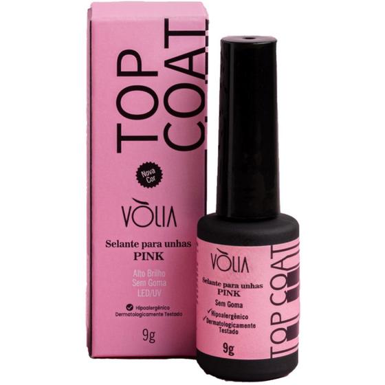 Imagem de Selante Para Unhas Em Gel Top Coat Pink 9g Vólia