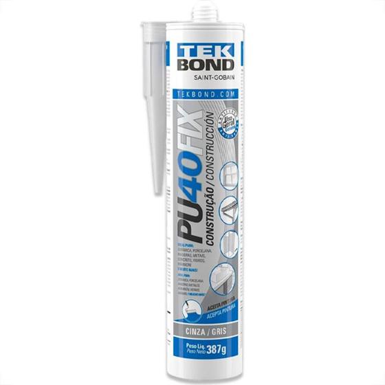 Imagem de Selante Pu40Fix Tekbond Cinza 387G