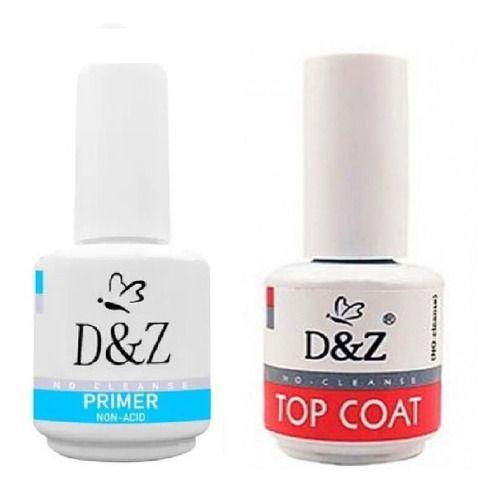 Imagem de Selante Unhas Top Coat + Primer Não Acido D&z Acrigel Unhas