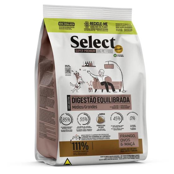 Imagem de Select Cães Adultos Digestão Equil Med/Gr 10,1kg